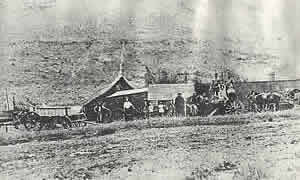 Sturdy ox wagons were the only vehicle that could stand up to the rugged conditions and constant maintainence was necessary